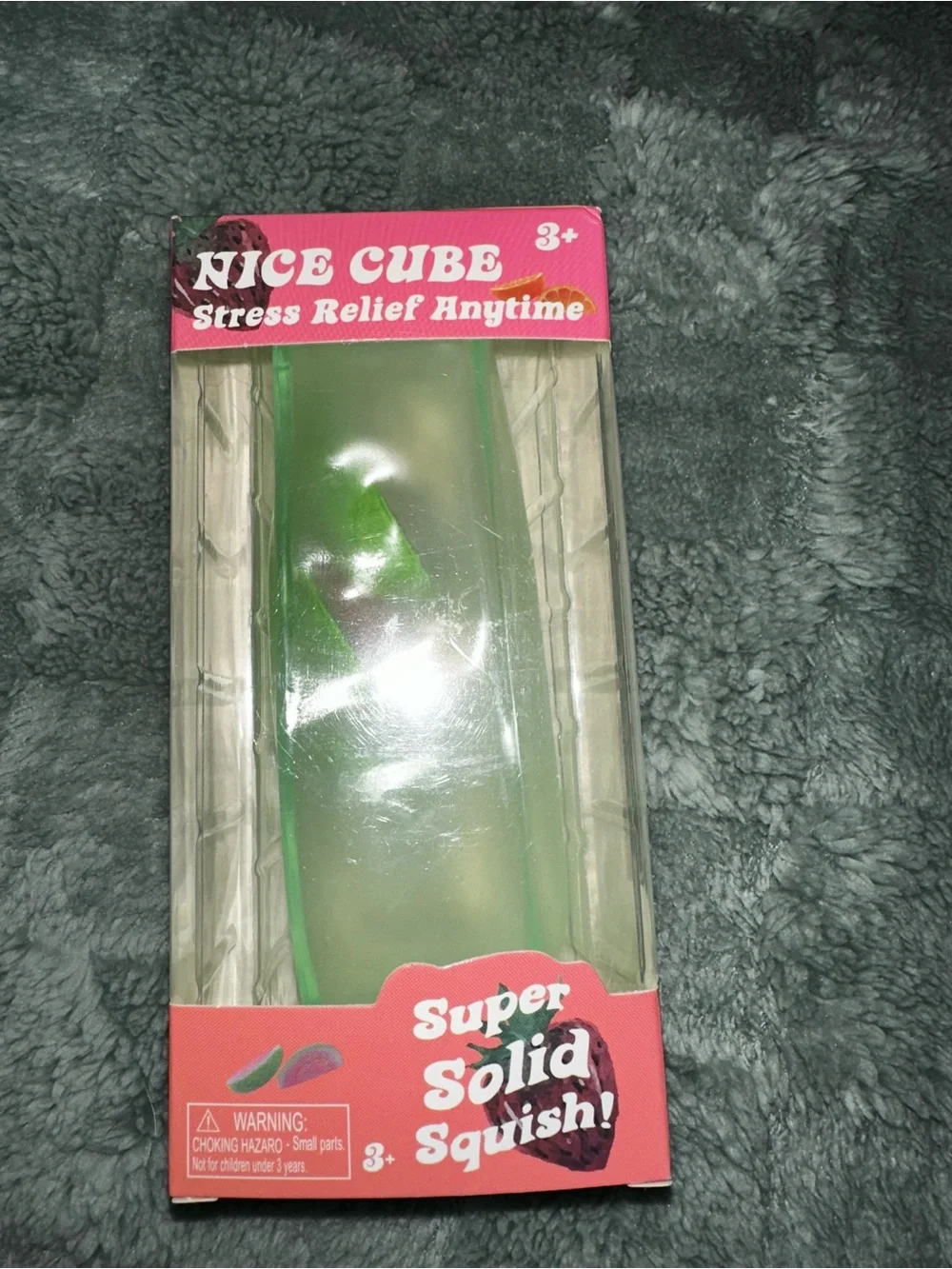 Green Fruit Nice cube coconut oil Squishy Stress Relief Toy